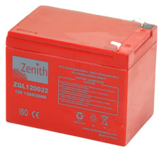 BATTERIA 12A 12V AGM ZENITH ZGL120032 STAZIONARIA MINICAR SPAZZATRICI GOLF 22%