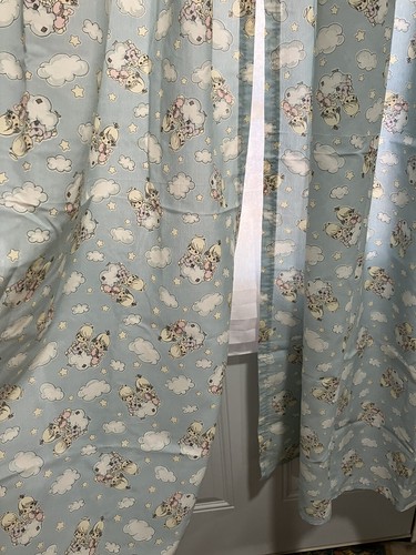 "Juego de Curtians Precious Moments 86"" W X 60"" L algodón con lazos" - Imagen 5 de 7