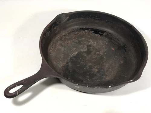 Vintage Wagner Ware Sidney O 1060 E No 10 Cast Iron Skillet To Restore Made USA