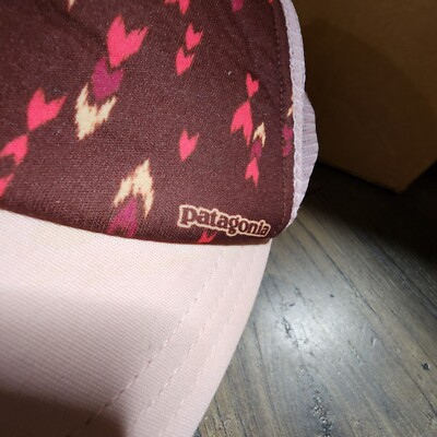 Patagonia Wish Tails Dark Ruby Red Duckbill Trucker Hat  display picture 2