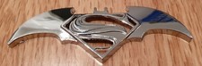 3D Quality Metal BAT Emblem Car Styling Tail Sticker Hero Symbol Badge - SILVER