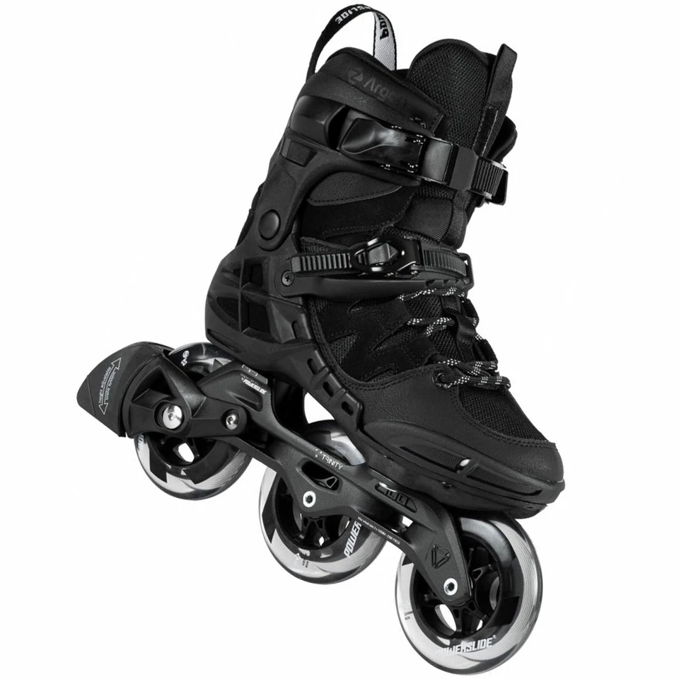 Powerslide Phuzion Argon Black 100 Inline-Skates Inlineskates Inliner 3 Rollen