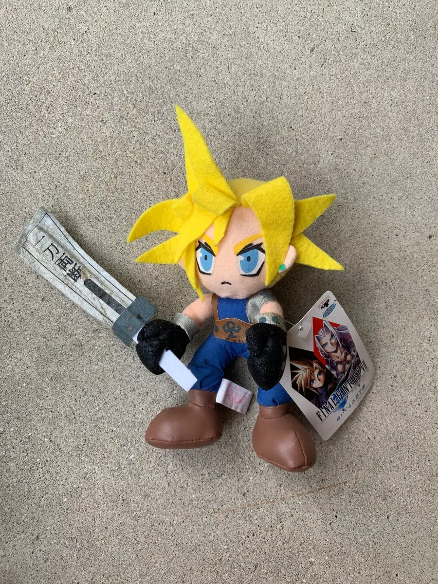 Final Fantasy VII 1997 Banpresto Cloud Plush Signed by Nobuo Uematsu FF7 RARE