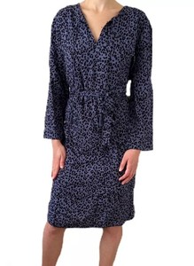 tassel tie leopard print dress