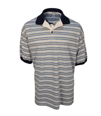 Mens Polo Shirt Short Sleeve Classic Sport Blue Collar Flex Quick Dry