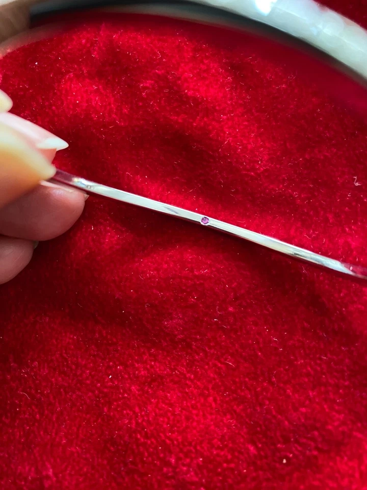 Brazalete Brazalete Roberto Coin 0.20ct Diamante Oro Blanco 18K Onda 10 Gr Foto 3 de 4