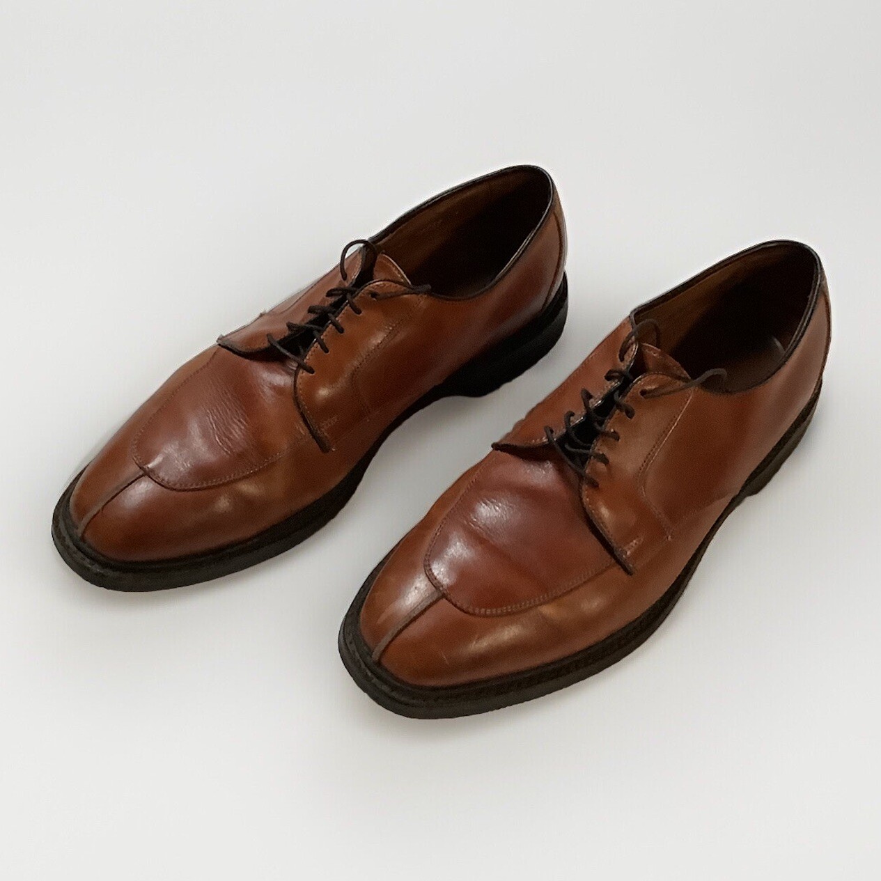 SAOLA Scarpe eleganti Oxford Allen Edmonds corporate casual pelle marrone punta spaccata 10D