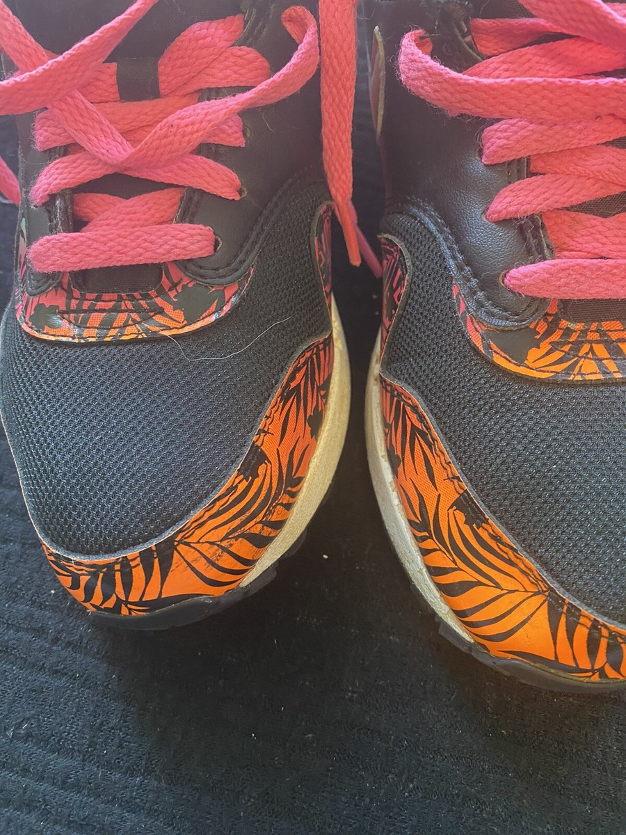 Kids Nike Air Max 90 Size 6.5y Tropical Print 705479-001