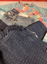 Girls Summer Outfit X3 Hurley/ Bebe/Old Navy New . Talla 8-10.