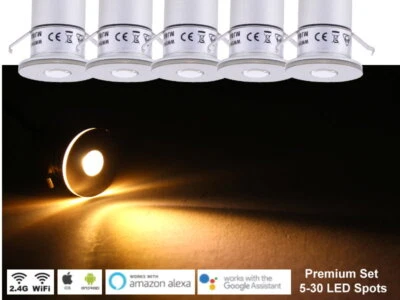 LED Sternenhimmel Premium Design 5-30 Spots IP65 Fernbedienung Dimmer Einbauspot - Bild 1 von 4