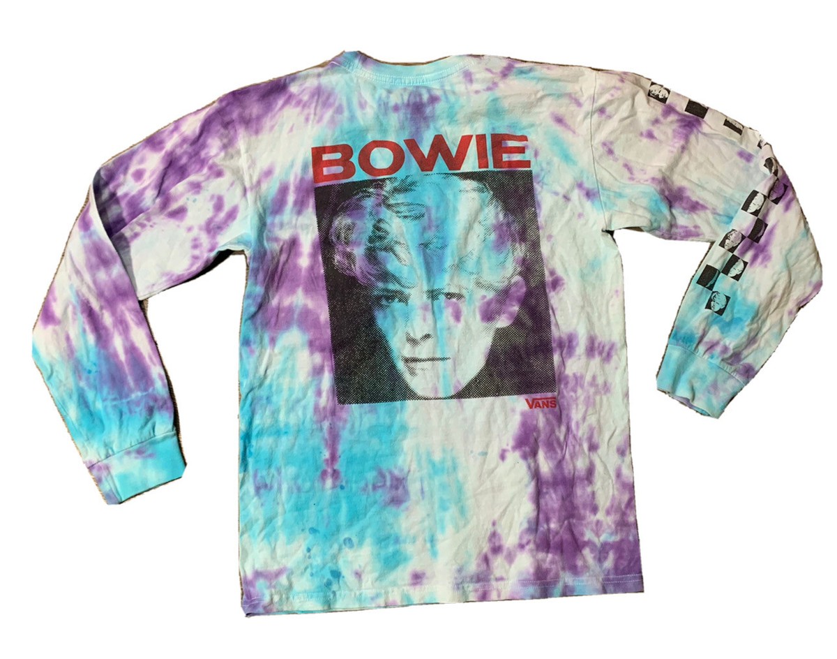 Vans David Bowe Tie Dye Long Sleeve Shirt Size Small | eBay