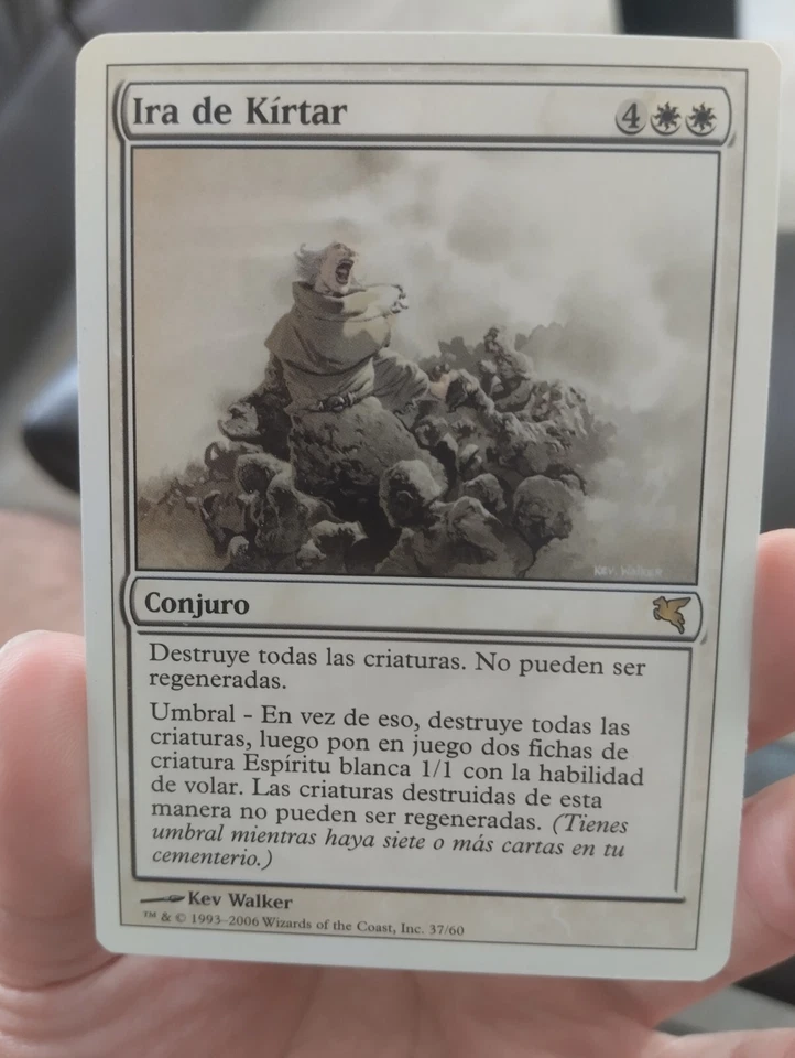MTG KIRTAR'S WRATH (Ira De Kírtar) VERY RARE SPANISH [EXC-] Salvat-Hachette 2006 - Image 2 of 4