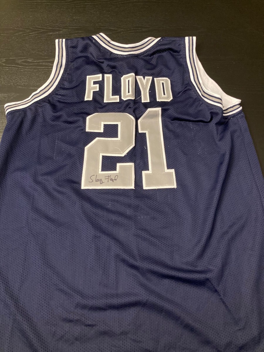 Georgetown Hoyas Eric Sleepy Floyd signed Jersey W/COA | eBay