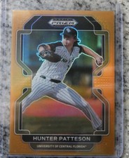 2022 Prizm Draft Picks Baseball #PDP145 Hunter Patteson Neon Orange 37/50 Royals