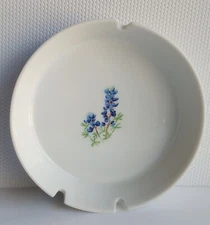 Vintage Belcrest Texas Bluebonnets Ashtray 3 Cigarette Rests 
