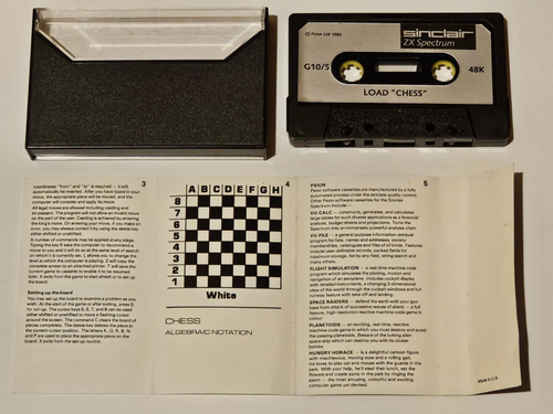 ZX SPECTRUM GAME CHESS BY PSION - SILVER LABEL - TESTED - GWO - Picture 3 of 3