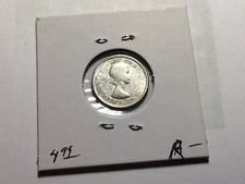 1962 Canada 10 Cents 80% Silver  053121 38a