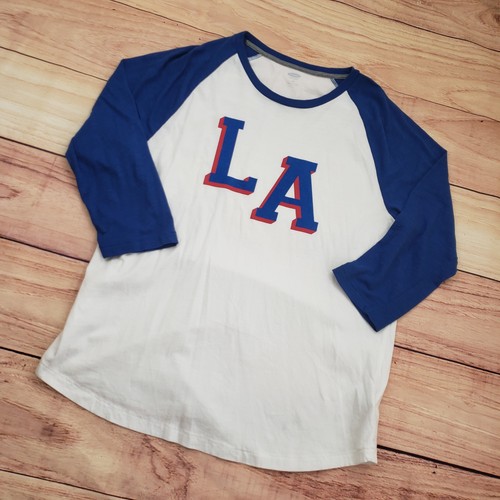 Camiseta de béisbol raglán grande de LA California para hombre Old Navy manga 3/4 - Imagen 2 de 11