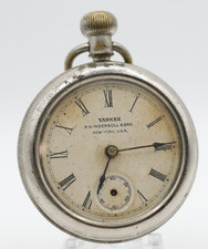 YANKEE R.H. INGERSOLL  BRO POCKET WATCH 52mm FOR REPAIR DD 
