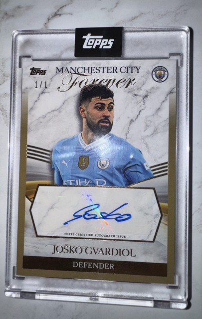 Josko Gvardiol 1/1  Auto - Topps Manchester City Forever - Encased auto