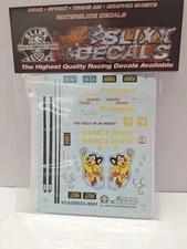 Slixx Decals #GASMS55-8081 Mighty Mouse Gasser Decals