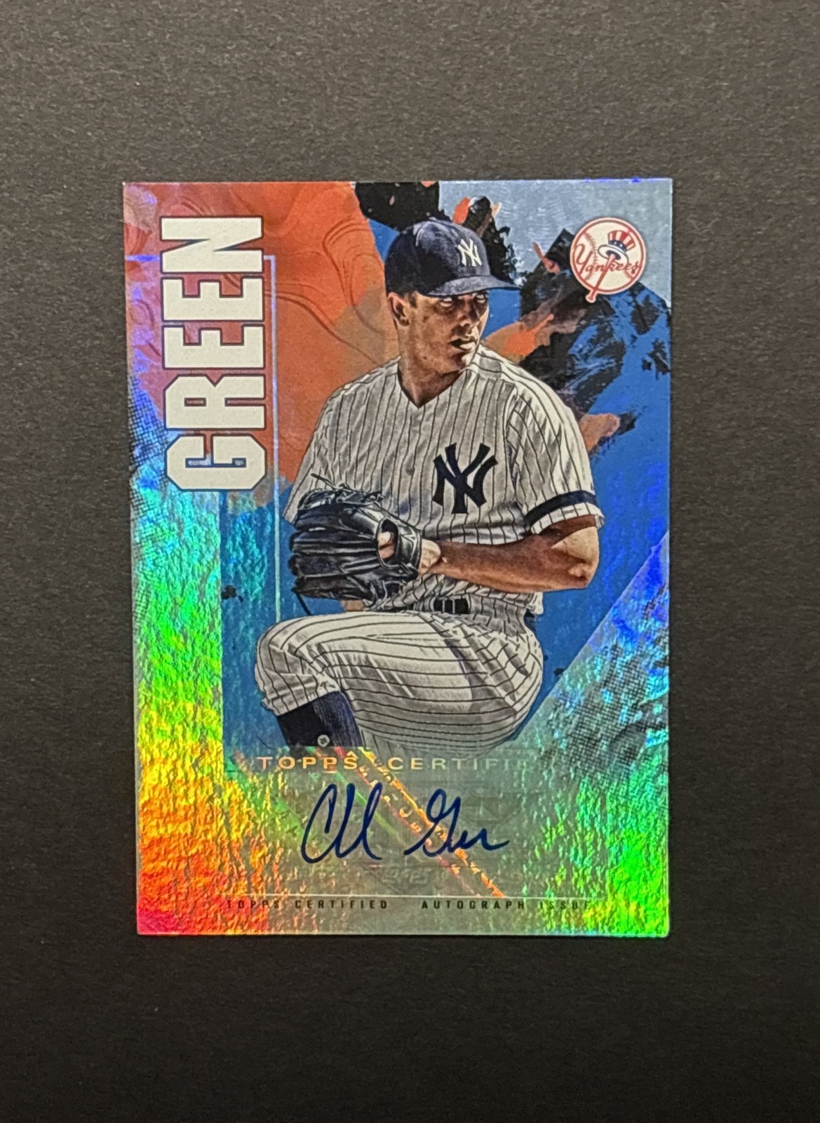 2019 Topps Fire - Fire Autographs Chad Green #FA-CG (AU)