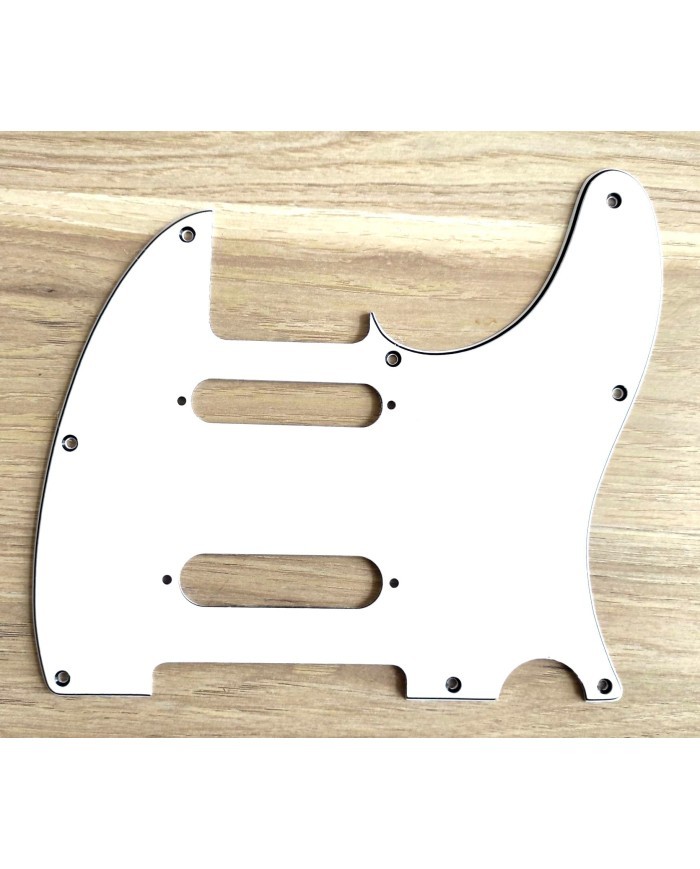 Golpeador Blanco para 3 Capas 8 Agujeros TELECASTER Copa STRATOCASTER Con Media