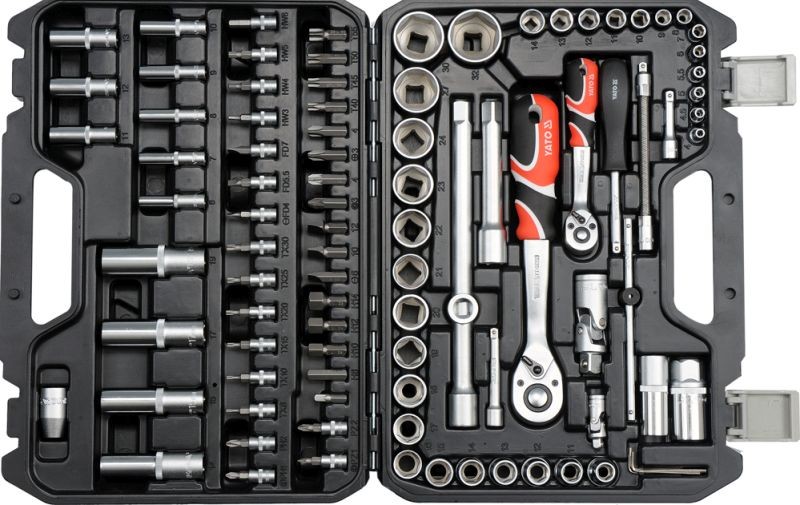 Yato Schwarz Steckschlüssel + Stecknuss, Steckschlüsselsatz (10 Mm, 11 Mm, 12 Mm, 13 Mm, 14 Mm, 15 Mm, 16 Mm, 17 Mm, 18 Mm, 19 Mm, 20 Mm, 21 Mm, 22 Mm, 23 Mm, 24 Mm, 27 Mm, 30 Mm, 32 Mm, 4 Mm, 4.5 Mm, 5 Mm, 5.5 Mm, 6 Mm, 7 Mm, 8 Mm, 9 Mm) - Bild 3