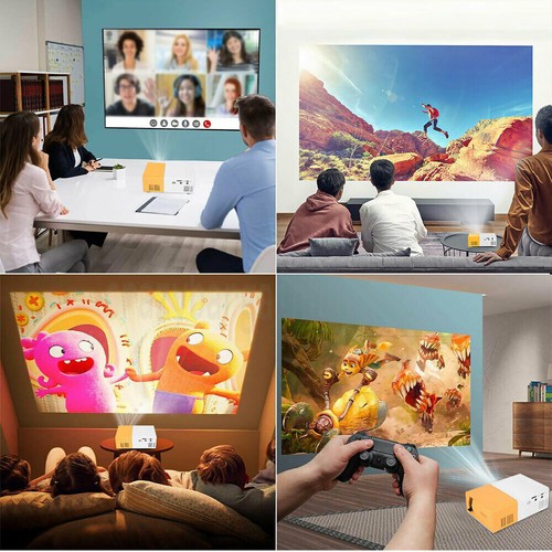 Mini Pocket LED Home Cinema Projector HD 1080P Portable Office Cinema HDMI USB - Picture 11 of 12