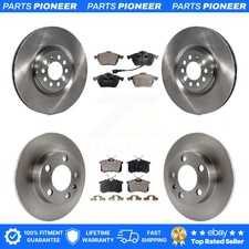 Front Rear Disc Brake Rotors And Ceramic Pads Kit For 2000-2006 Audi TT