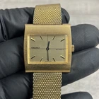 Vintage Unisex Seiko TV Dial Manual Wind 24 Jewels 2559 3189 Gold Tone Running
