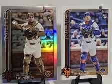 2025 Topps Chrome Update Hayden Senger Sepia Refractor #USC128 + Base NY Mets RC