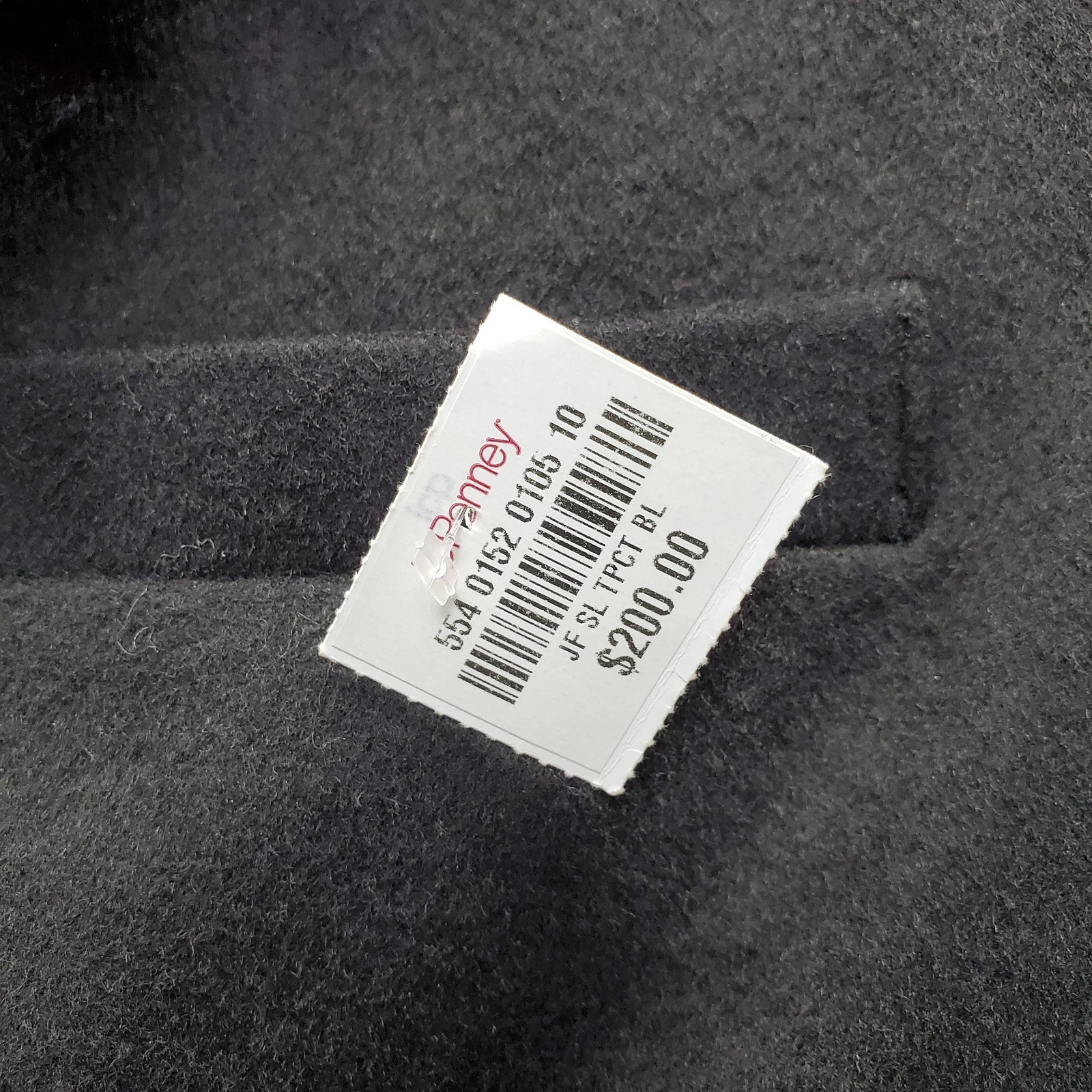 J. Ferrar Wool Trench Coat Mens Small Black Lined Notch Lapel Single Breasted image 7