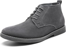 Bruno Marc Men’s Suede Chukka Ankle Boots Lace Up Casual Dress Boots