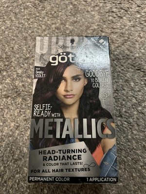 Got2b Metallics Permanent Hair Color, M49 Smokey Violet *1 Application