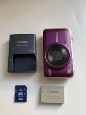 Used Canon PowerShot SX220 HS 12MP 14x Zoom Clean Lens Working Flash VLOG