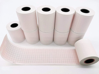 10 Rolls ECG Paper EKG Paper for ECG Machine 50Mm X 20 Meters Fit for Edan SE-10