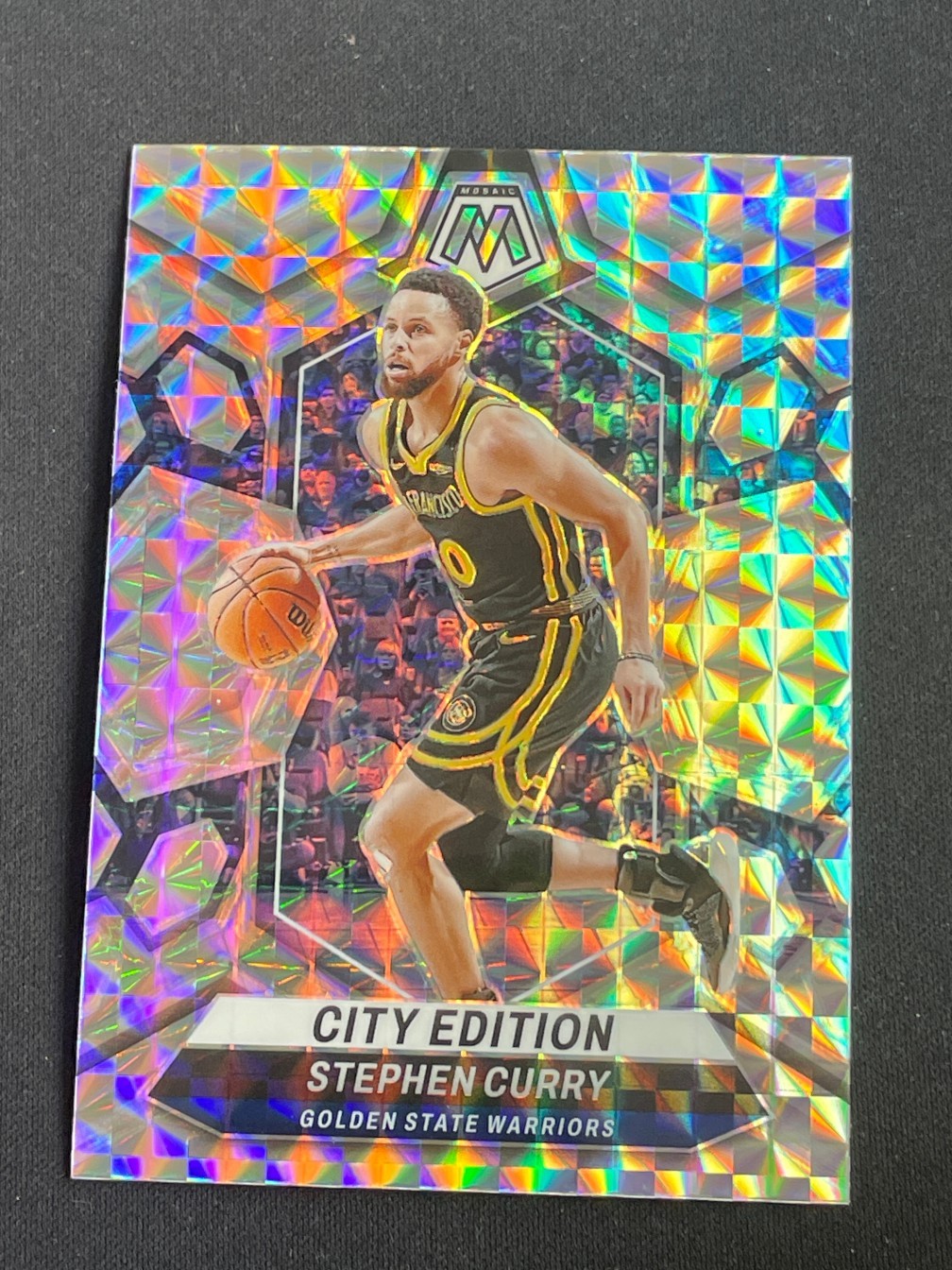 Stephen Curry 2023-24 Panini Mosaic City Edition Silver #276