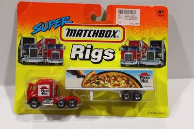 Matchbox Super Rigs Red Pizza Hut Truck And Trailer 34330 New