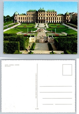 Continental Wien Austria Palace Gardens Postcard