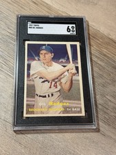 Gil Hodges 1957 Topps SGC6 GRADE!