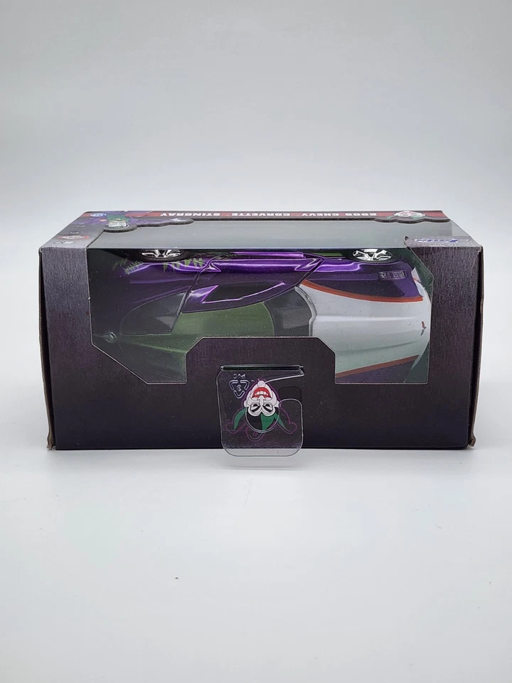 Jada Toys Hollywood Rides 2009 Chevrolet Corvette Stingray The Joker 1:24 - New - Image 3 of 4