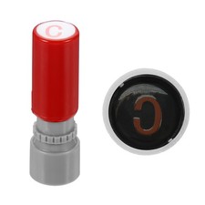 Letter Stamp,Great for Classroom, Festivals Red, Letter C