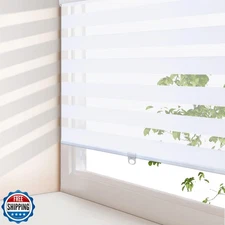 AOSKY Zebra Blinds Cordless Zebra Shades for Windows Free-Stop Roller Windows