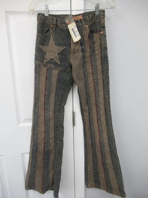 Vintage Energie Beat Morrison Flared Jeans 29 X 33 Americana Design NWT ck
