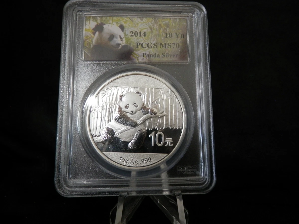 パンダ銀貨　NGC MS70 2014年　1オンス Chinese Panda MS 70 Graded 2014 Silver Bullion Coins for sale | eBay