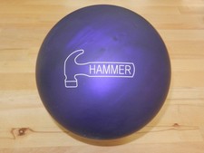 NIB 15# Hammer Purple Pearl Urethane Bowling Ball 15.3/2-3" Pin/2.30oz TW