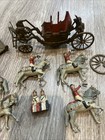 VTG 1950’s Royal Coronation Coach Miniature Cast Iron Toys Crescent. England — photo 3