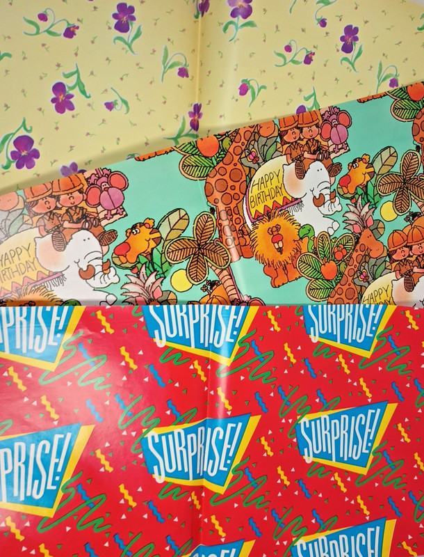 Surprise Artfaire Wrapping Paper 6 sheets 3 Designs  20 X 30 Inch New Made USA