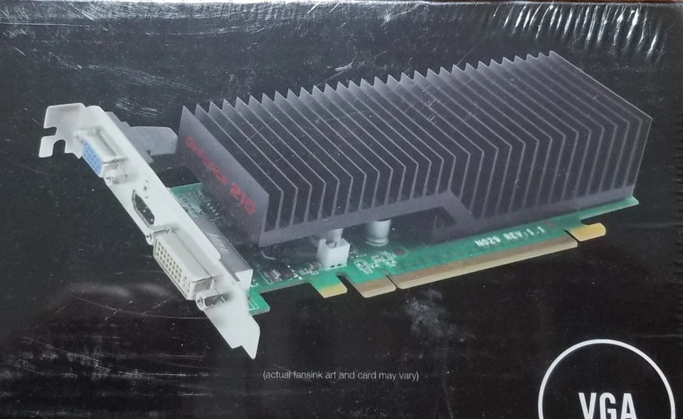 NVIDIA EVGA GeForce 210 512-P3-1213-LR 512MB DDR2 PCI-E Video Card NEW Seales - Image 4 of 4